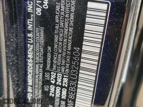 2020 Mercedes-Benz C 300 with VIN 55SWF8EB3LU325604, listed as a Copart auction lot 46177275 with Not provided miles and Non repairable. Bid and sale history available at DreamBid. Image 12.