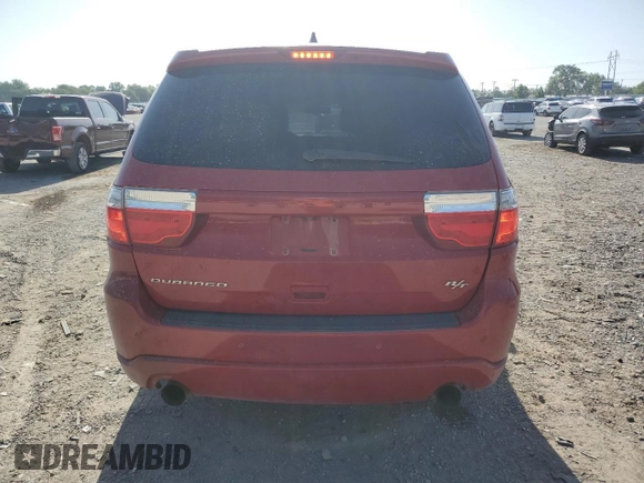 2012 Dodge Durango R/T with VIN 1C4SDHCT8CC260151, listed as a Copart auction lot 61675644 with 151,467 mi miles and Salvage title. Bid and sale history available at DreamBid. Image 6.