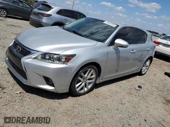2016 Lexus CT 200h with VIN JTHKD5BH0G2272994, listed as a Copart auction lot 55482345 with 124,615 mi miles and Salvage title. Bid and sale history available at DreamBid. Image 1.