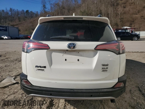 2018 Toyota RAV4 XLE with VIN JTMRFREV7JJ741076, listed as a Copart auction lot 45454135 with 128,402 mi miles and Salvage Title. Bid and sale history available at carsss.com. Image 6.