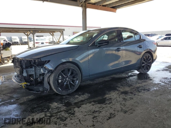 2024 Mazda 3 S Carbon Edition with VIN 3MZBPBCM7RM410798, listed as a Copart auction lot 52444015 with 17,150 mi miles and Non Repairable. Bid and sale history available at DreamBid. Image 1.