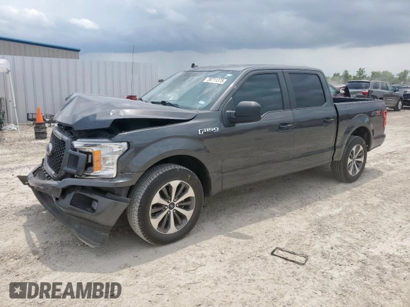 2020 Ford F-150 XL with VIN 1FTEW1CP2LKF36993, listed as a Copart auction lot 59711375 with 92,098 mi miles and Salvage title. Bid and sale history available at DreamBid. Image 1.