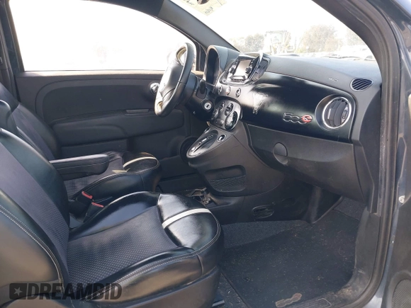 2017 FIAT 500e with VIN 3C3CFFGE1HT609228, listed as a IAAI auction lot 42102842 with 63,673 mi miles. Bid and sale history available at carsss.com. Image 5.