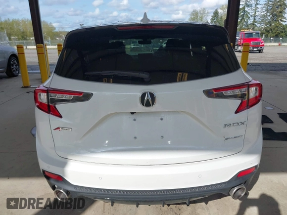 2025 Acura RDX w/A-Spec Pkg with VIN 5J8TC2H63SL010906, listed as a IAAI auction lot 41998918 with 3,061 mi miles. Bid and sale history available at carsss.com. Image 16.