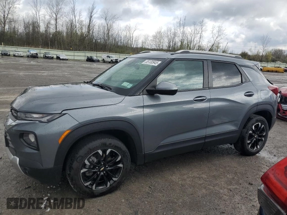2021 Chevrolet TrailBlazer LT with VIN KL79MRSLXMB115977, listed as a Copart auction lot 55130945 with 38,457 mi miles and Salvage Title. Bid and sale history available at DreamBid. Image 1.
