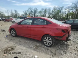 2012 Hyundai Accent GLS with VIN KMHCU4AE5CU180992, listed as a Copart auction lot 53336145 with 126,142 mi miles and Salvage Title. Bid and sale history available at carsss.com. Image 2.