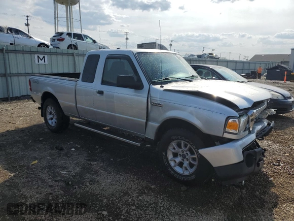 2009 Ford Ranger XLT with VIN 1FTZR45E89PA46348, listed as a Copart auction lot 54423735 with 96,057 mi miles and Salvage title. Bid and sale history available at DreamBid. Image 4.