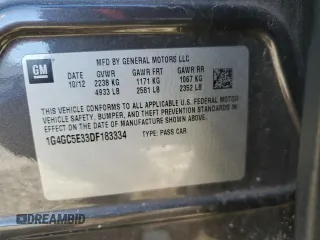 2013 Buick LaCrosse Leather with VIN 1G4GC5E33DF183334, listed as a Copart auction lot 43071415 with 218,394 mi miles and Salvage Title. Bid and sale history available at carsss.com. Image 12.