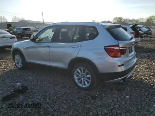 2013 BMW X3 xDrive28i with VIN 5UXWX9C53D0A21403, listed as a Copart auction lot 53545535 with 61,528 mi miles and Salvage Title. Bid and sale history available at carsss.com. Image 2.