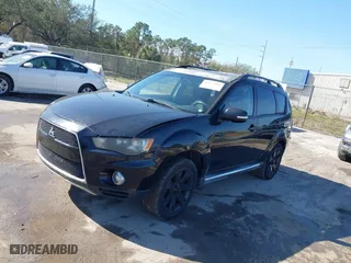 2012 Mitsubishi Outlander SE with VIN JA4AS3AW4CU004465, listed as a IAAI auction lot 41475001 with 173,736 mi miles. Bid and sale history available at carsss.com. Image 2.