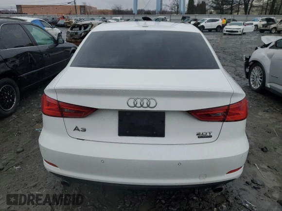 2016 Audi A3 2.0T Premium with VIN WAUB8GFF3G1059082, listed as a Copart auction lot 83622674 with 57,115 mi miles and Salvage Title. Bid and sale history available at carsss.com. Image 6.