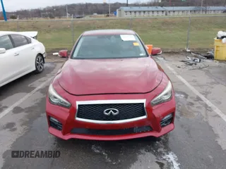2014 Infiniti Q50 Premium with VIN JN1BV7AR5EM704052, listed as a IAAI auction lot 41155726 with 100,830 mi miles. Bid and sale history available at carsss.com. Image 12.