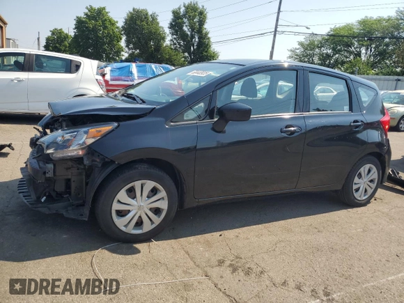 2017 Nissan Note S Plus with VIN 3N1CE2CP3HL374736, listed as a Copart auction lot 60440935 with 74,347 mi miles and Salvage title. Bid and sale history available at DreamBid. Image 1.