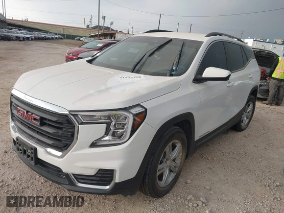 2023 GMC Terrain SLE with VIN 3GKALMEG2PL145485, listed as a IAAI auction lot 41935250 with 49,693 mi miles and . Bid and sale history available at DreamBid. Image 2.