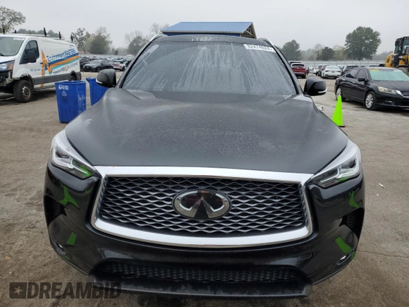 2022 Infiniti QX50 LUXE with VIN 3PCAJ5BA8NF120495, listed as a Copart auction lot 82474024 with 34,417 mi miles and Salvage Title. Bid and sale history available at carsss.com. Image 5.