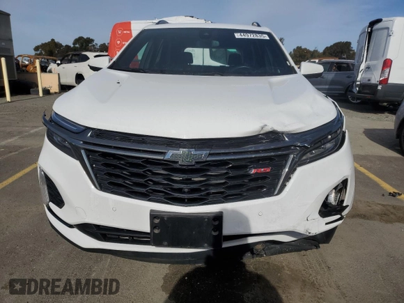 2023 Chevrolet Equinox RS with VIN 3GNAXMEGXPS157493, listed as a Copart auction lot 44972835 with 22,223 mi miles and Salvage Title. Bid and sale history available at carsss.com. Image 5.