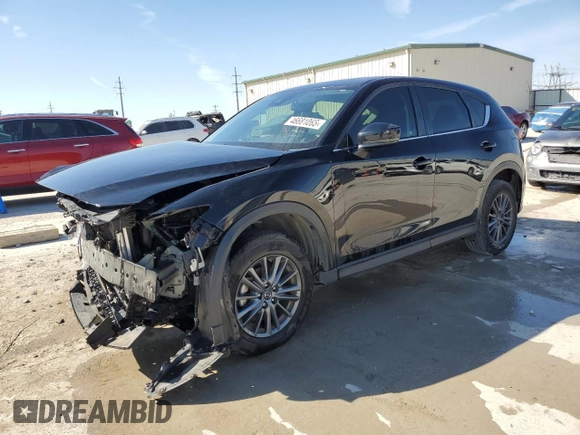 2020 Mazda CX-5 Sport with VIN JM3KFABM9L0729042, listed as a Copart auction lot 46681065 with 34,595 mi miles and Salvage Title. Bid and sale history available at carsss.com. Image 1.