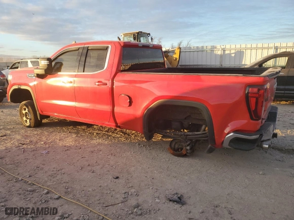2020 GMC Sierra 1500 SLE with VIN 1GTR9BED7LZ358085, listed as a Copart auction lot 87418044 with 155,643 mi miles and Salvage Title. Bid and sale history available at carsss.com. Image 2.