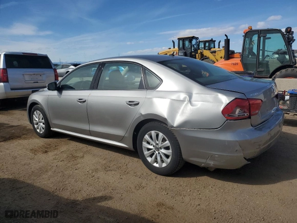 2013 Volkswagen Passat S w/Appearance with VIN 1VWAH7A37DC013960, listed as a Copart auction lot 50190775 with 110,656 mi miles and Non Repairable. Bid and sale history available at carsss.com. Image 2.