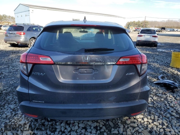 2022 Honda HR-V LX with VIN 3CZRU6H36NM717885, listed as a Copart auction lot 42835445 with 0 mi miles and Salvage Title. Bid and sale history available at carsss.com. Image 6.