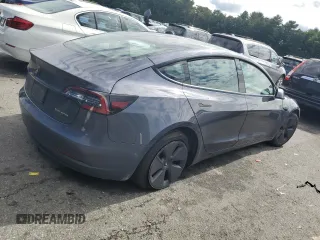 2022 Tesla Model 3 Long Range with VIN 5YJ3E1EB8NF182876, listed as a Copart auction lot 72987614 with Not Provided miles and Salvage Title. Bid and sale history available at DreamBid. Image 3.