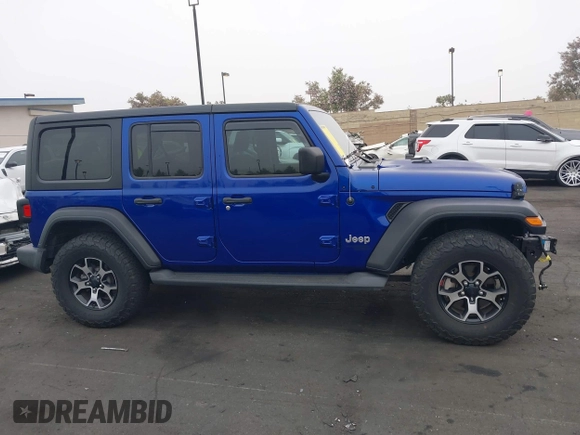 2018 Jeep Wrangler Unlimited Sport S with VIN 1C4HJXDG7JW235946, listed as a IAAI auction lot 42473146 with 37,973 mi miles and . Bid and sale history available at DreamBid. Image 14.