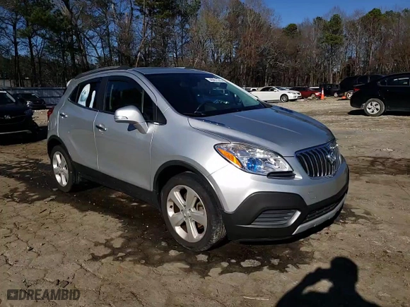 2015 Buick Encore with VIN KL4CJASB4FB270516, listed as a Copart auction lot 48412315 with 98,460 mi miles and Salvage Title. Bid and sale history available at carsss.com. Image 14.