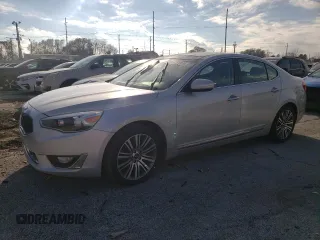 2016 Kia Cadenza Premium with VIN KNALN4D75G5217650, listed as a Copart auction lot 81317474 with 124,915 mi miles and Salvage Title. Bid and sale history available at carsss.com. Image 1.