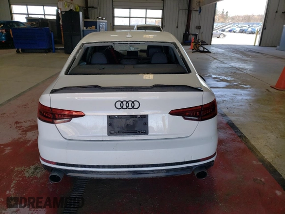 2017 Audi A4 Season of Audi Premium with VIN WAUDNAF40HN044935, listed as a Copart auction lot 49619005 with 99,930 mi miles and Salvage Title. Bid and sale history available at carsss.com. Image 6.