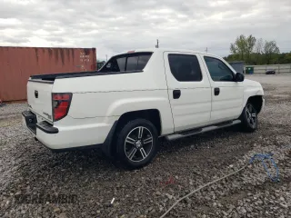 2012 Honda Ridgeline Sport with VIN 5FPYK1F77CB456646, listed as a Copart auction lot 73510104 with 101,937 mi miles and Salvage Title. Bid and sale history available at carsss.com. Image 3.
