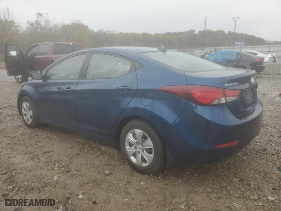 2016 Hyundai Elantra Value Edition with VIN KMHDH4AE1GU542458, listed as a Copart auction lot 78518464 with 155,919 mi miles and Salvage Title. Bid and sale history available at carsss.com. Image 2.