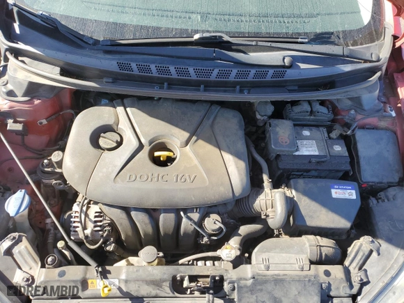 2016 Hyundai Elantra SE with VIN KMHDH4AE2GU553503, listed as a Copart auction lot 53285645 with 190,257 mi miles and Clean Title. Bid and sale history available at carsss.com. Image 12.