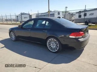 2007 BMW 7 Series 750i z VIN WBAHL83547DT09809, wystawiony jako Copart lot #54817145 z przebiegiem 209 806 mil mil oraz Szkoda całkowita • Salvage title. Historia ofert i sprzedaży dostępna na DreamBid. Obrazek 2.
