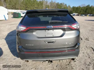 2015 Ford Edge Titanium with VIN 2FMPK4K80FBB82496, listed as a Copart auction lot 50285555 with 115,637 mi miles and Salvage Title. Bid and sale history available at carsss.com. Image 6.