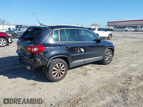 2011 Volkswagen Tiguan SE with VIN WVGBV7AX1BW502770, listed as a IAAI auction lot 41739698 with 160,556 mi miles and . Bid and sale history available at DreamBid. Image 4.