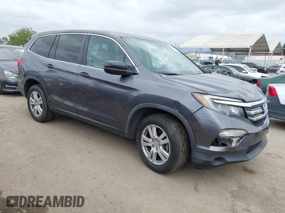 2016 Honda Pilot LX with VIN 5FNYF5H14GB037205, listed as a IAAI auction lot 42034018 with 101,943 mi miles and . Bid and sale history available at DreamBid. Image 1.