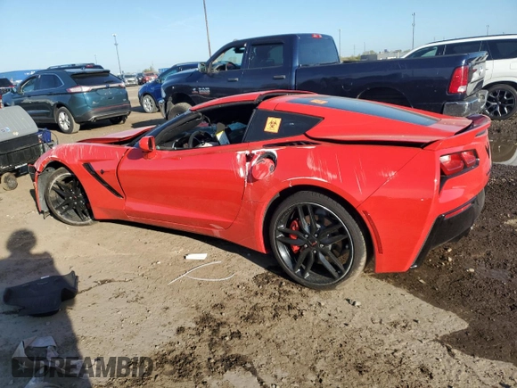 2019 Chevrolet Corvette 1LT with VIN 1G1YB2D74K5109933, listed as a Copart auction lot 56147745 with 21,625 mi miles and Salvage title. Bid and sale history available at DreamBid. Image 2.