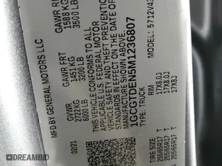 2021 Chevrolet Colorado 4WD Z71 with VIN 1GCGTDEN5M1236807, listed as a Copart auction lot 88790435 with 80,095 mi miles and Salvage Title. Bid and sale history available at carsss.com. Image 12.