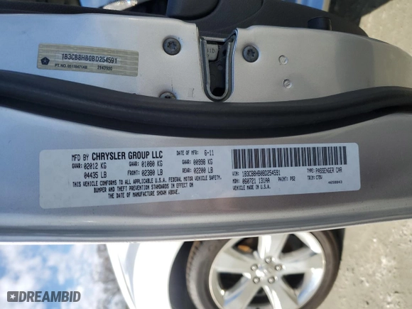 2011 Dodge Caliber Rush with VIN 1B3CB8HB0BD254591, listed as a Copart auction lot 85888784 with 174,776 mi miles and Salvage Title. Bid and sale history available at carsss.com. Image 14.