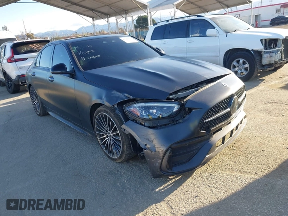 2024 Mercedes-Benz C 300 with VIN W1KAF4GB9RR172009, listed as a IAAI auction lot 41943081 with 17,936 mi miles and . Bid and sale history available at DreamBid. Image 1.