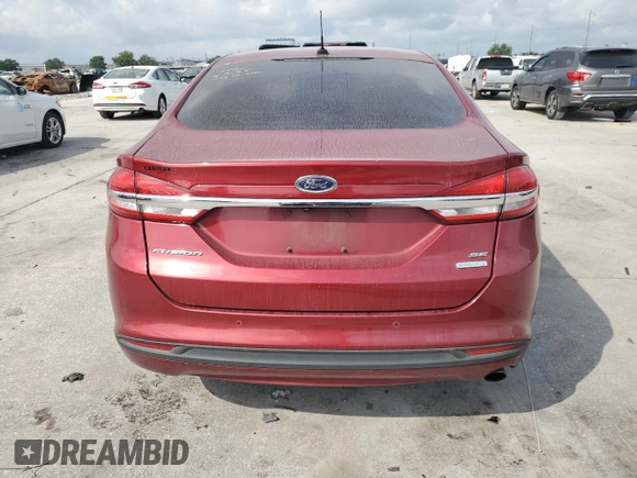 2017 Ford Fusion SE with VIN 3FA6P0HD2HR240357, listed as a Copart auction lot 57470115 with 106,987 mi miles and Salvage title. Bid and sale history available at DreamBid. Image 6.