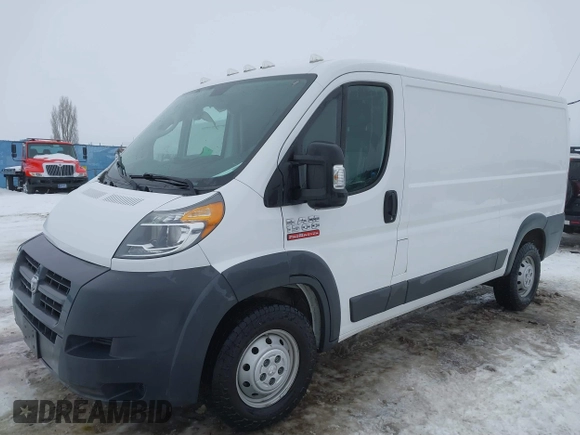 2017 Ram ProMaster Cargo with VIN 3C6TRVAG4HE543664, listed as a IAAI auction lot 41592913 with 55,665 mi miles and . Bid and sale history available at DreamBid. Image 2.