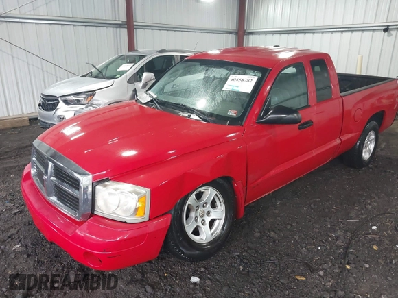 2006 Dodge Dakota SLT with VIN 1D7HE42K16S663994, listed as a IAAI auction lot 40458782 with 208,288 mi miles and . Bid and sale history available at carsss.com. Image 6.