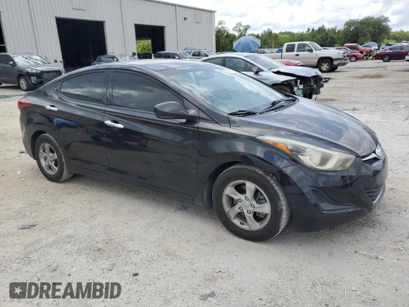 2014 Hyundai Elantra SE z VIN KMHDH4AE8EU070529, wystawiony jako Copart lot #60615255 z przebiegiem 128 052 mil mil oraz Szkoda całkowita • Salvage title. Historia ofert i sprzedaży dostępna na DreamBid. Obrazek 4.