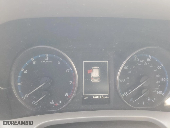 2017 Toyota RAV4 LE with VIN 2T3BFREV8HW549680, listed as a Copart auction lot 46143185 with 44,016 mi miles and Salvage Title. Bid and sale history available at carsss.com. Image 9.