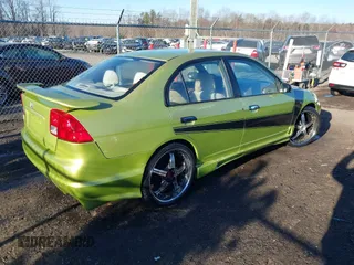 2004 Honda Civic VP with VIN 1HGES16334L006663, listed as a IAAI auction lot 41813852 with 293,368 mi miles. Bid and sale history available at carsss.com. Image 4.