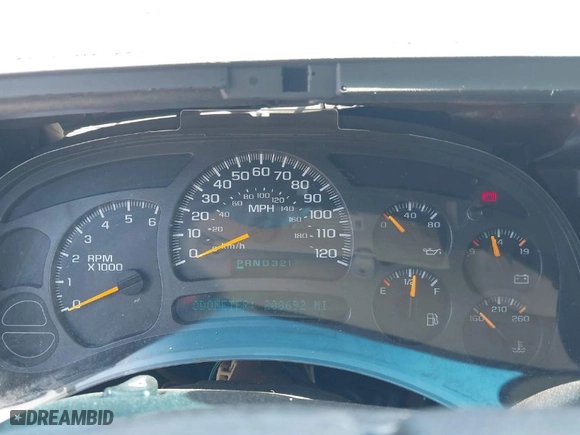2003 Chevrolet Silverado 1500 LS with VIN 2GCEK19T231104873, listed as a IAAI auction lot 41910444 with 208,692 mi miles. Bid and sale history available at carsss.com. Image 7.