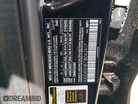 2018 Mercedes-Benz GLE 350 z VIN 4JGDA5HB7JB062417, wystawiony jako Copart lot #53265935 z przebiegiem 58 754 mil mil oraz Szkoda całkowita • Salvage title. Historia ofert i sprzedaży dostępna na DreamBid. Obrazek 13.