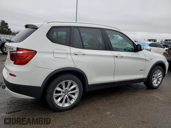 2013 BMW X3 xDrive28i with VIN 5UXWX9C51D0D05581, listed as a Copart auction lot 50946505 with 120,451 mi miles and Clean Title. Bid and sale history available at carsss.com. Image 3.