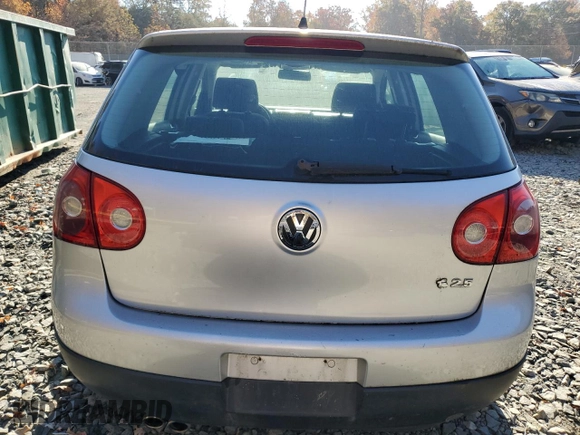 2006 Volkswagen Rabbit with VIN WVWDR71K96W170735, listed as a Copart auction lot 78335984 with 147,498 mi miles and Non Repairable. Bid and sale history available at carsss.com. Image 6.